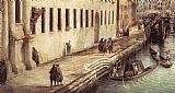 Canaletto Rio dei Mendicanti (detail) painting